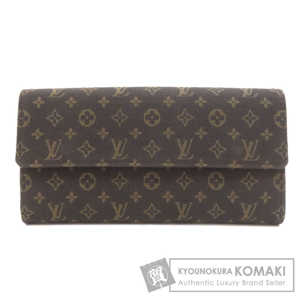 Louis Vuitton Portefeuille Sarah Long Wallet coin Monogram Lin